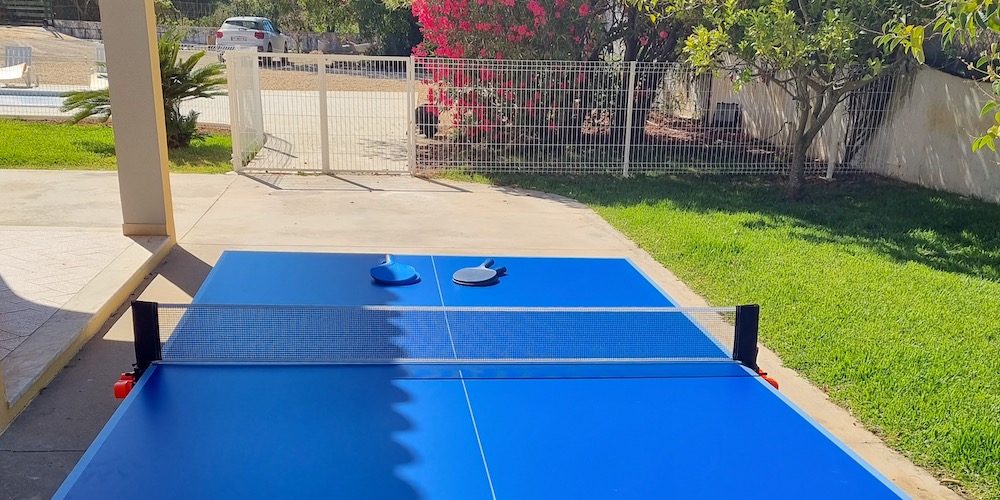 Enjoy a game of ping pong in the yard!